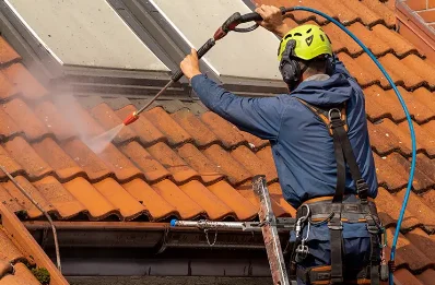 Démoussage et hydrofuge de toiture à Vélieux